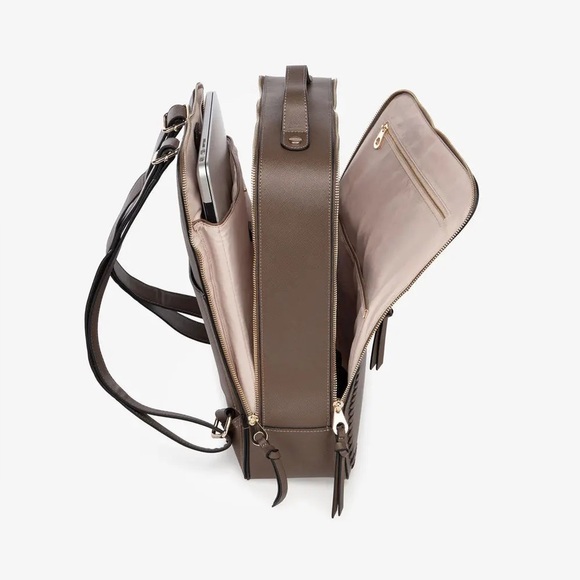 CALPAK Kaya 15 inch Laptop Computer Backpack in Mocha Limited Color $138 MSRP - Picture 4 of 17